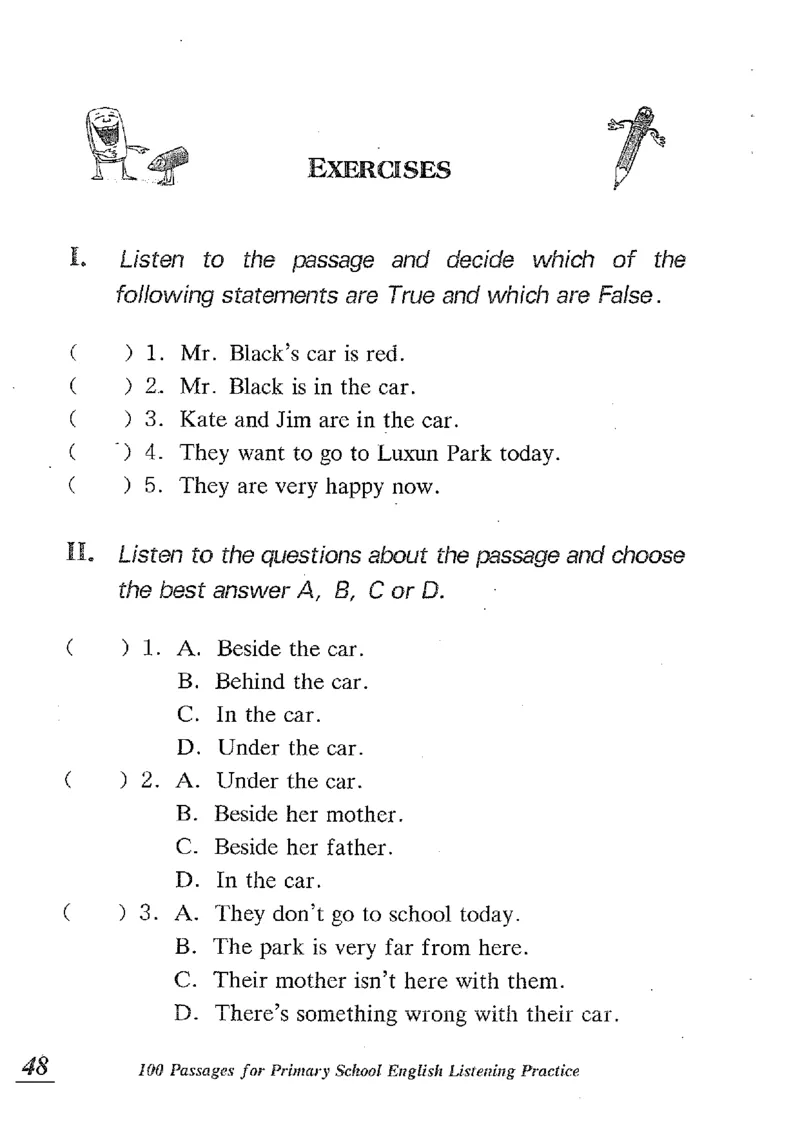 小学英语听力训练100篇_北京小升初全套文件_英语_赠送小学英语听力训练100篇