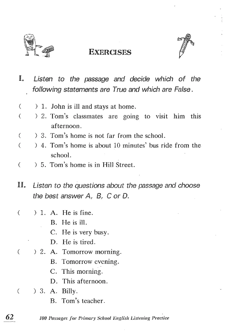 小学英语听力训练100篇_北京小升初全套文件_英语_赠送小学英语听力训练100篇