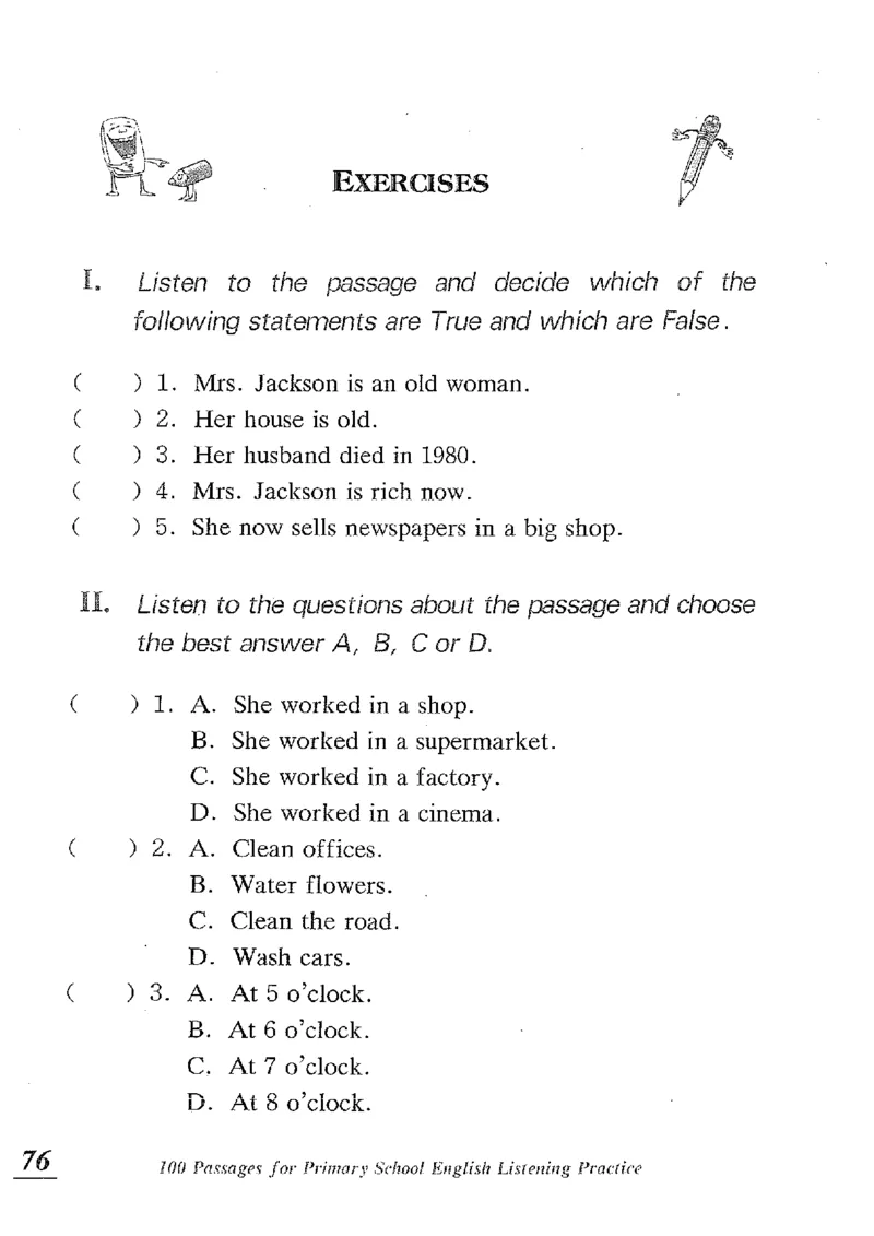 小学英语听力训练100篇_北京小升初全套文件_英语_赠送小学英语听力训练100篇
