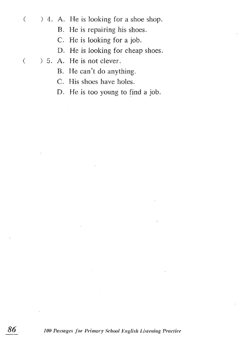 小学英语听力训练100篇_北京小升初全套文件_英语_赠送小学英语听力训练100篇