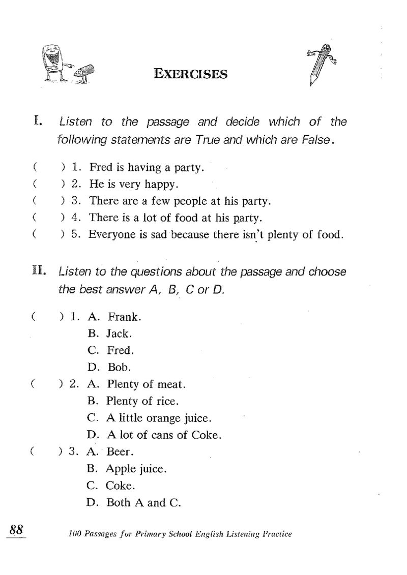 小学英语听力训练100篇_北京小升初全套文件_英语_赠送小学英语听力训练100篇