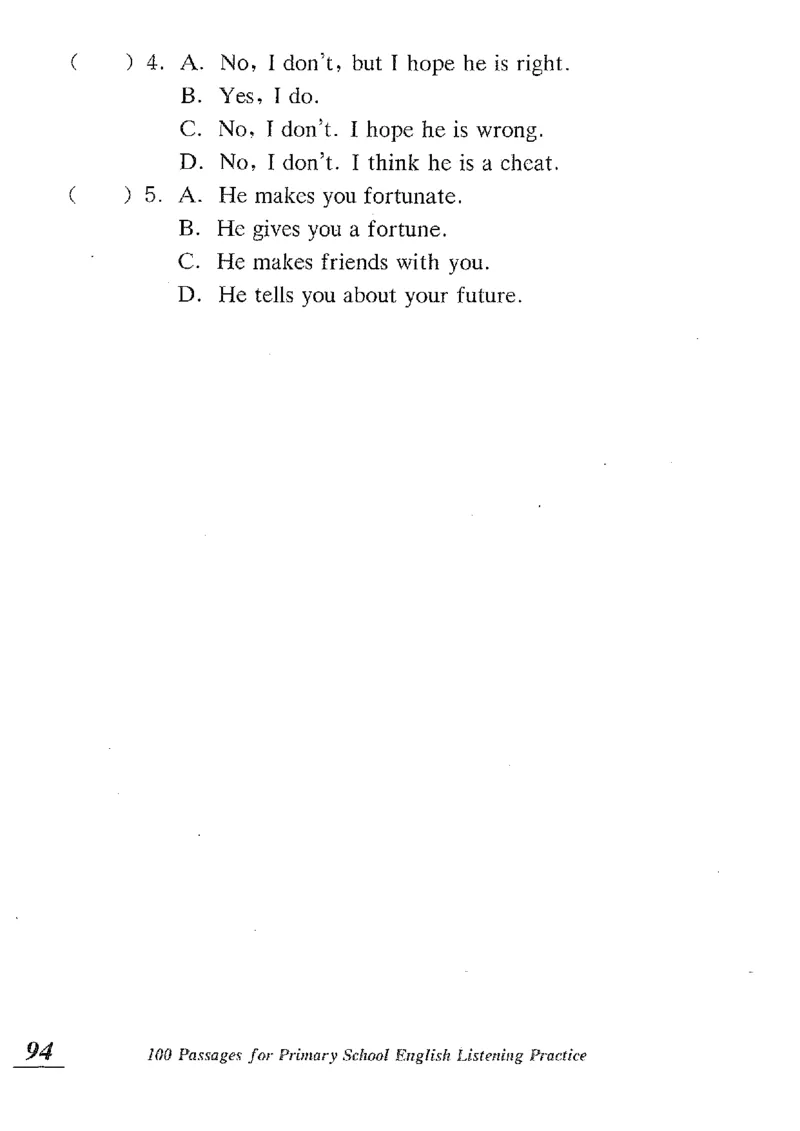 小学英语听力训练100篇_北京小升初全套文件_英语_赠送小学英语听力训练100篇