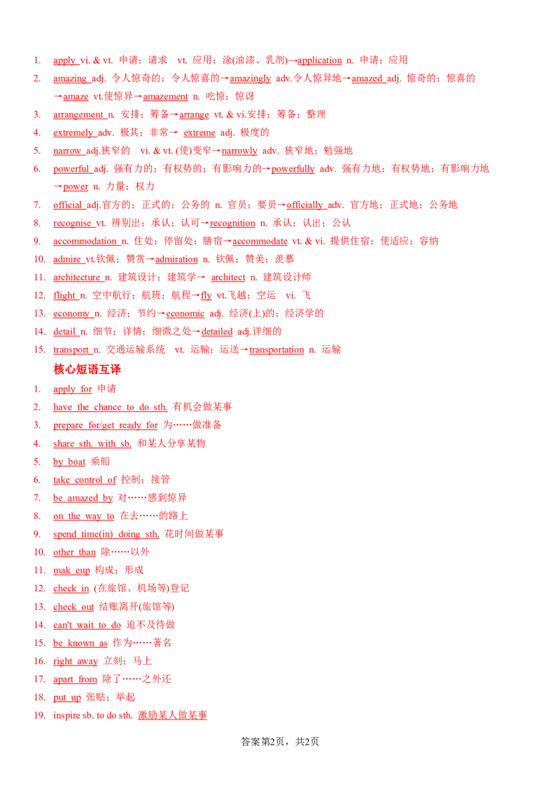 单元提升卷03Unit2TravellingAround（解析版）_03高考英语_新高考复习资料_2024年新高考资料_一轮复习资料_完2024年高考英语一轮复习考点通关卷（新高考）_单元提升卷（01-16）