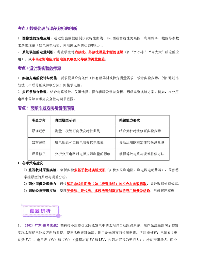 微专题五创新实验（讲义）（解析版）_03高考英语_2025年新高考资料_二轮复习_01高考语文等多个文件_上好课2025年高考物理二轮复习讲练测（新高考通用）