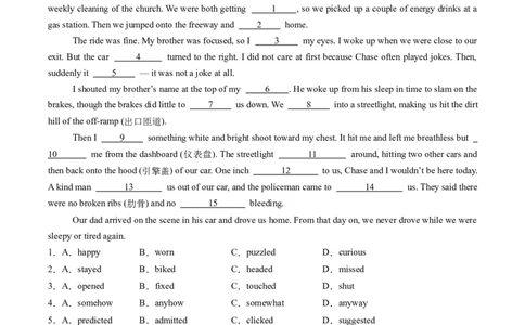 完形填空必练03（原题版）_2025年新高考资料_二轮复习_01高考语文等多个文件_2025年高考英语二轮热点题型归纳与变式演练（新高考通用）_第五部分题型必刷