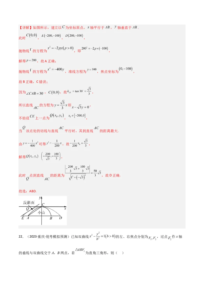 冲刺2024年高考&mdash;专题五解析几何多选题专练六十题（解析版）_02高考数学_2024年新高考资料_3.2024专项复习_满分冲刺2024年高考数学多选题分类必刷题（新高考专用）