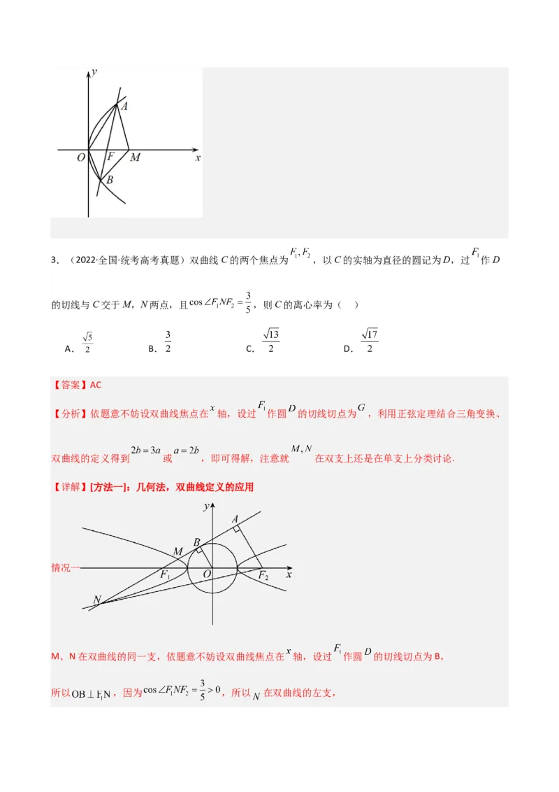 冲刺2024年高考&mdash;专题五解析几何多选题专练六十题（解析版）_02高考数学_2024年新高考资料_3.2024专项复习_满分冲刺2024年高考数学多选题分类必刷题（新高考专用）