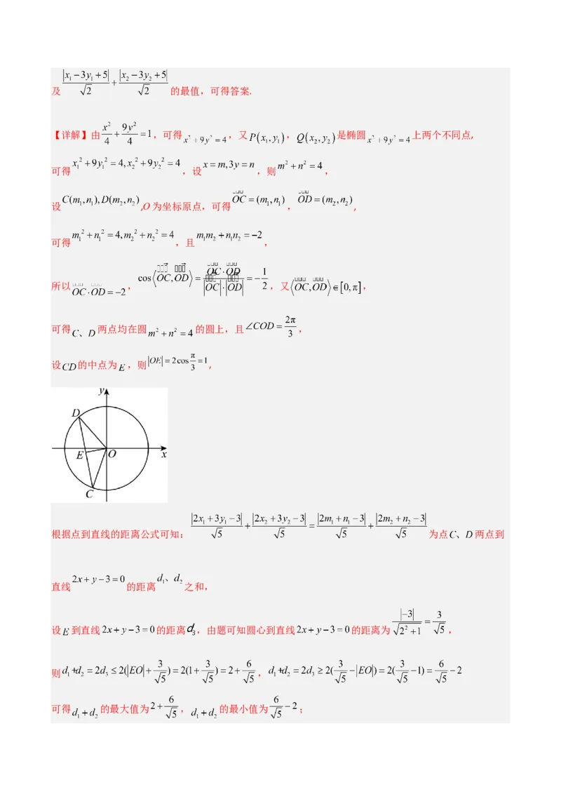 冲刺2024年高考&mdash;专题五解析几何多选题专练六十题（解析版）_02高考数学_2024年新高考资料_3.2024专项复习_满分冲刺2024年高考数学多选题分类必刷题（新高考专用）