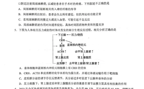 2025-2025高三生物试卷高三生物_全国高考模拟卷_2026年2月_260208广西河池市2025-2026学年高三上学期期末学业水平质量检测（全科）