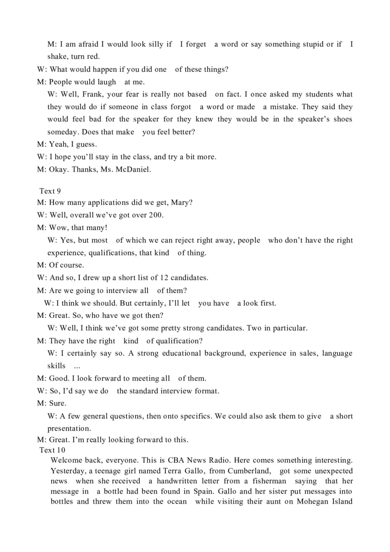 2021高考英语试浙江1月卷听力（解析卷）_全国高考模拟卷_2021-2025年高考听力真题速练-2026届高考英语专题复习_2021高考英语真题听力_2021高考英语浙江1月卷听力