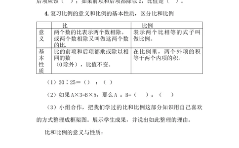 6.1.5正比例和反比例_小学1-6年级常用的上册资源汇总_六年级上册资料(1)_6年级下册教学资源包教案+学案_第六单元回顾与整理（教案）_教案_1数与代数