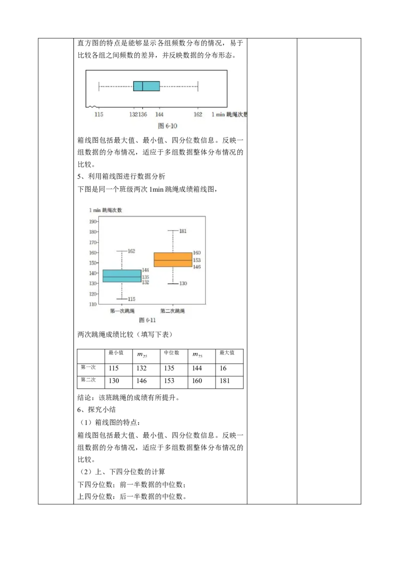 精3北师大版（2024）八年级数学上册第六章《数据的分析》6.2中位数与箱线图教学设计_北师大初中数学_8上-北师大版初中数学_初中数学北师大8上-2025秋季新版_第二套推荐25