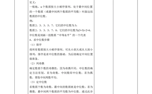 精3北师大版（2024）八年级数学上册第六章《数据的分析》6.2中位数与箱线图教学设计_北师大初中数学_8上-北师大版初中数学_初中数学北师大8上-2025秋季新版_第二套推荐25