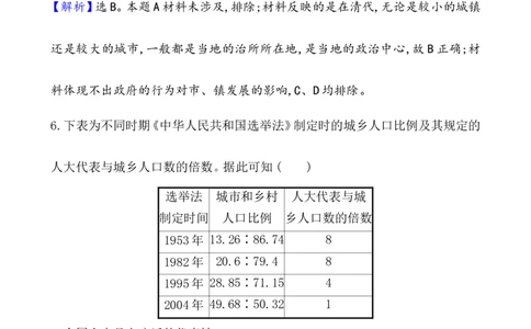 单元测试_07高考历史_新高考复习资料_2022年新高考复习资料_2022届一轮复习讲练结合7.11更新_系列1_第二十九单元村落、城镇与居住环境教案
