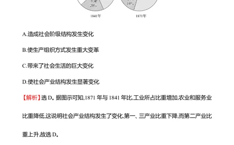备战2023高考历史全程复习二十三　影响世界的工业革命与马克思主义的诞生与传播课时训练（教师版）_07高考历史_通用版（老高考）复习资料_2023年复习资料