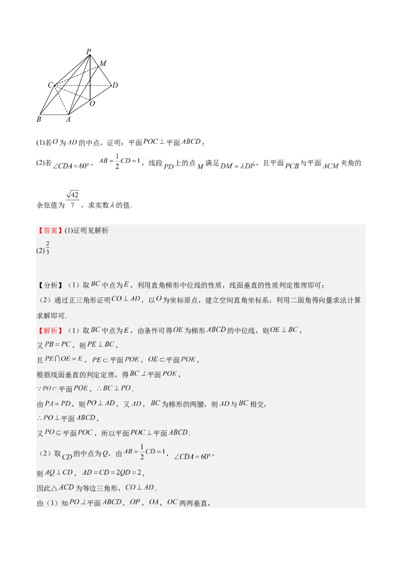 特训11空间向量与立体几何动态问题（四大题型）（解析版）_2025年新高考资料_一轮复习_2025年高考数学一轮复习《重难点题型与知识梳理&bull;高分突破》（新高考专用）