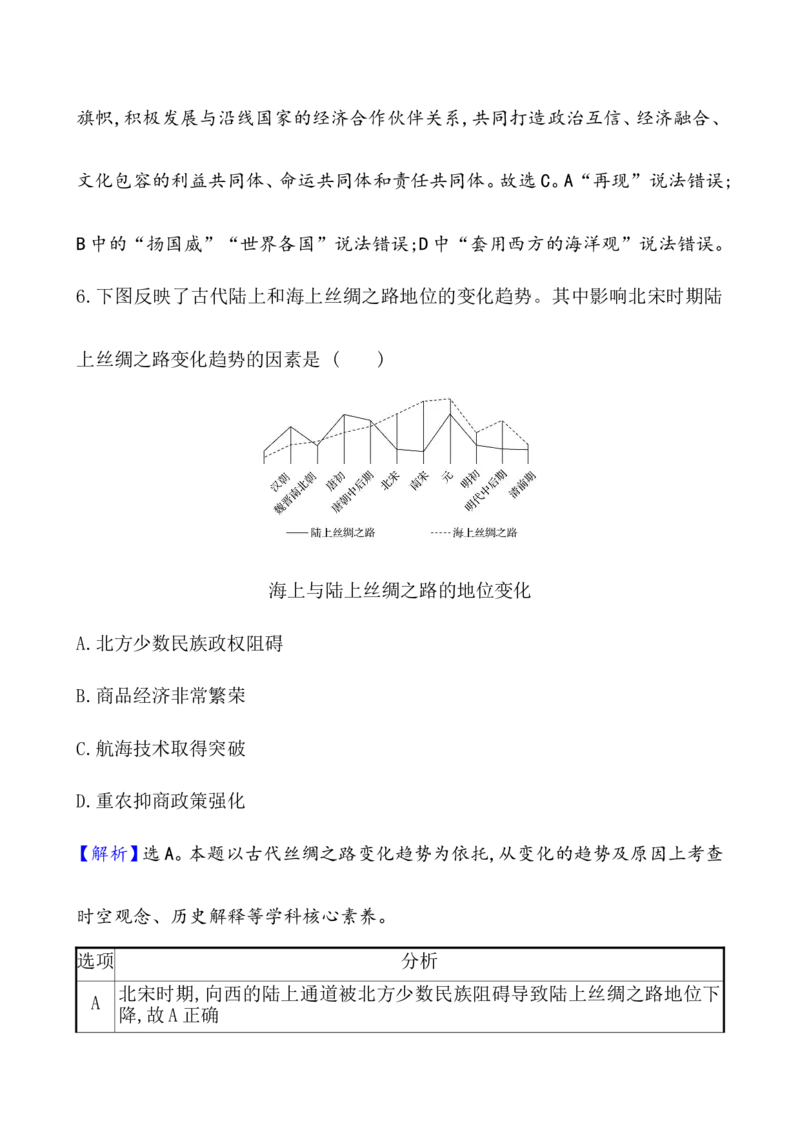 单元测试_07高考历史_新高考复习资料_2022年新高考复习资料_2022届一轮复习讲练结合7.11更新_系列1_第二十八单元商业贸易与日常生活