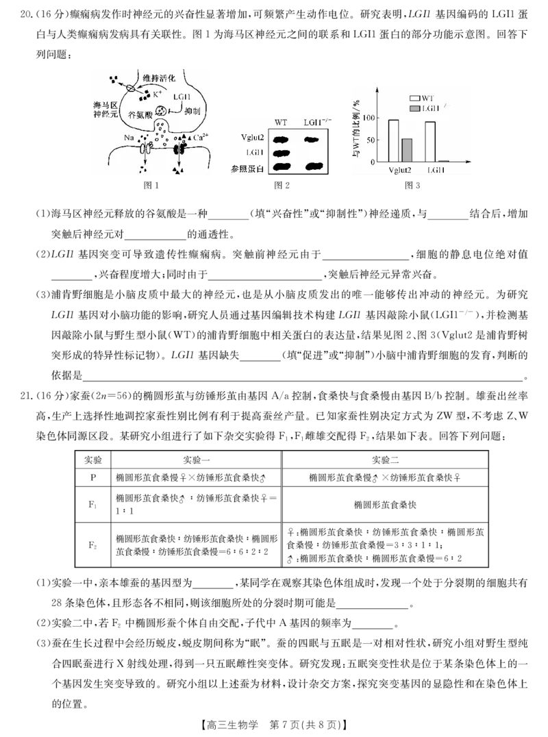 生物-十堰市高三元月调研考_全国高考模拟卷_2026年2月_2602032026届湖北省十堰市高三年级元月调研考试一模测试_2026届湖北省十堰市高三年级元月调研考试一模测试生物试题