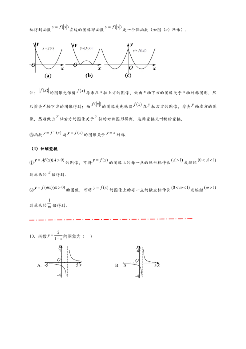 热点专题2-6函数与图像（原卷版）8类题型-2025年高考数学热点题型追踪与重难点专题突破（新高考专用）_2025年新高考资料_二轮复习