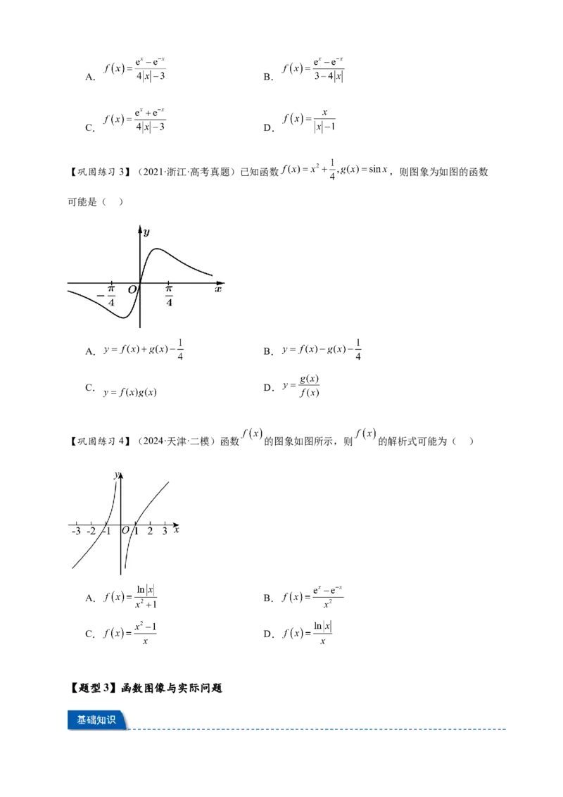 热点专题2-6函数与图像（原卷版）8类题型-2025年高考数学热点题型追踪与重难点专题突破（新高考专用）_2025年新高考资料_二轮复习