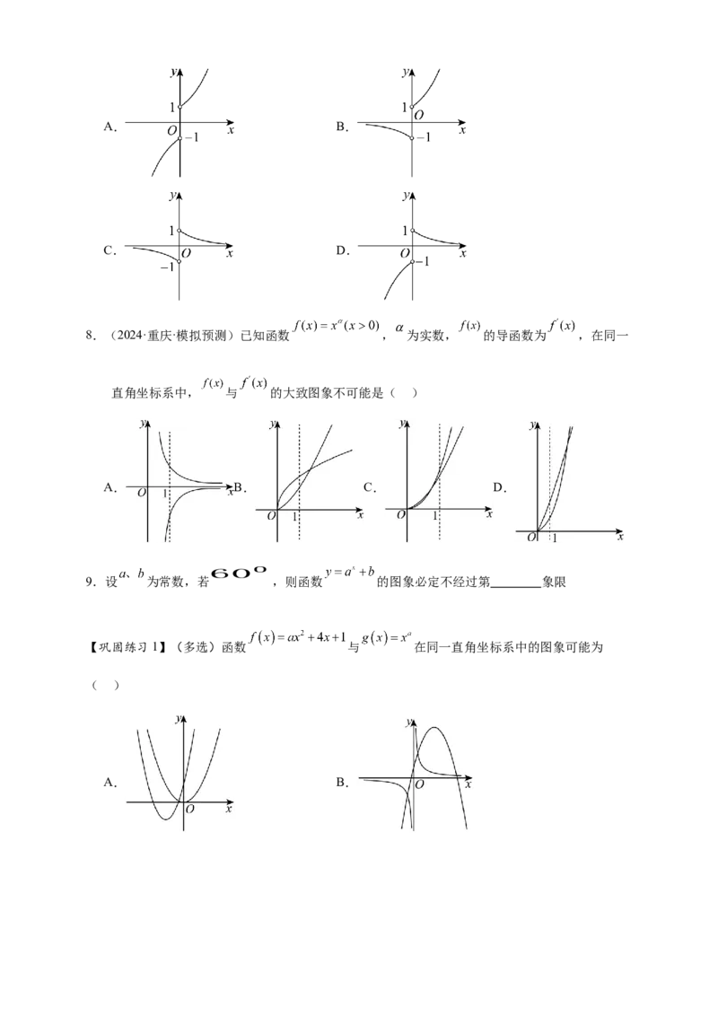 热点专题2-6函数与图像（原卷版）8类题型-2025年高考数学热点题型追踪与重难点专题突破（新高考专用）_2025年新高考资料_二轮复习