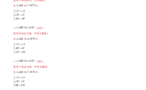 重点突围专题08全等三角形的判定与性质（解析版）-七年级数学下册期中期末综合复习专题提优训练（北师大版）_北师大初中数学_7下-北师大版初中数学_06专项讲练