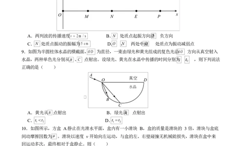 字节精准教育联盟2025-2026学年高三上学期1月期末物理试题_全国高考模拟卷_2026年2月_260205四川省字节精准教育联盟2026届高三上学期1月期末综合能力调查