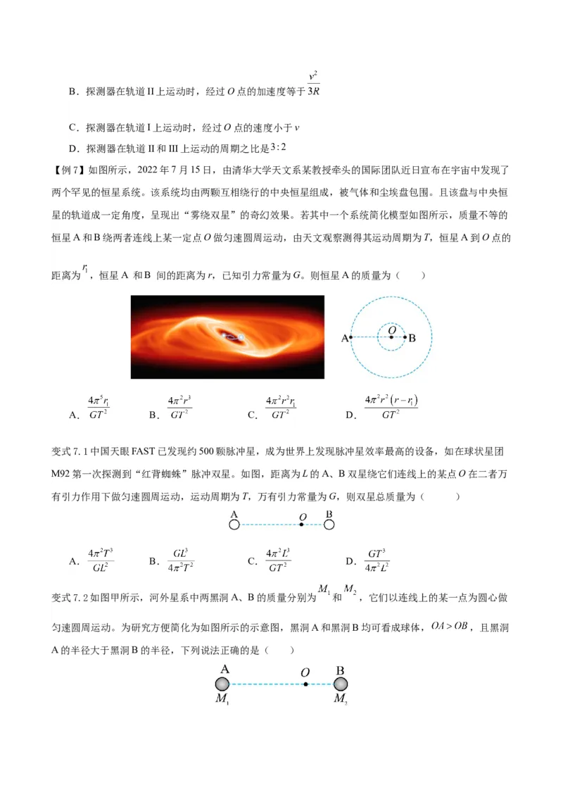 模型12、行星模型（原卷版）_全国高考模拟卷_2024各科知识点合卷集（非实时各地名校卷）_巧解题2024高考物理模型全归纳(12)份_模型12、行星模型巧解题2024高考物理模型全归纳