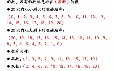 一年级上册期末数学必会知识(2)_小学1-6年级常用的上册资源汇总_一年级上册资料_曹操老师_资料包