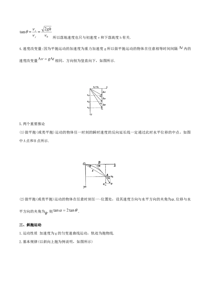 模型08、平抛模型（解析版）_全国高考模拟卷_2024各科知识点合卷集（非实时各地名校卷）_巧解题2024高考物理模型全归纳(12)份_模型08、平抛模型巧解题2024高考物理模型全归纳
