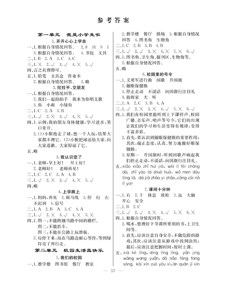 一年级道德与法治上册(1)_小学1-6年级常用的上册资源汇总_一年级上册资料
