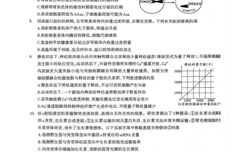 生物试题_全国高考模拟卷_2026年2月_260201四川省泸州市高2023级第二次教学质量诊断性考试（泸州二诊）（全科）
