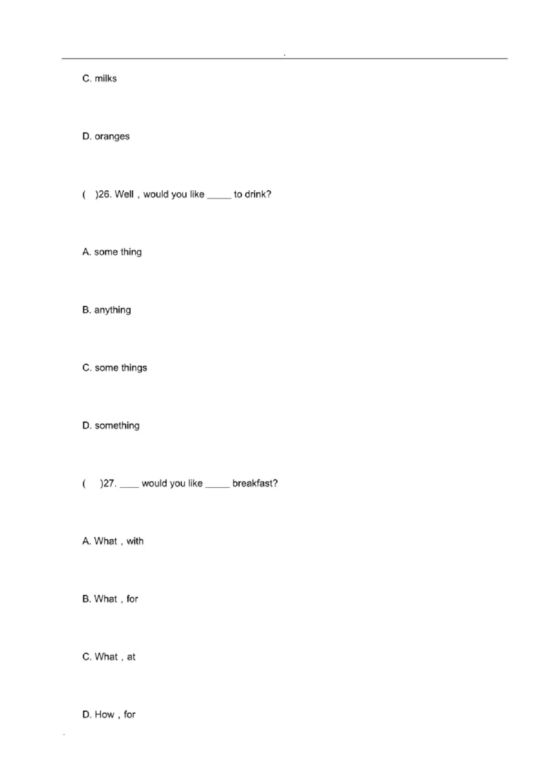 北京市重点中学小升初英语考试模拟试题及答案_北京小升初全套文件_英语