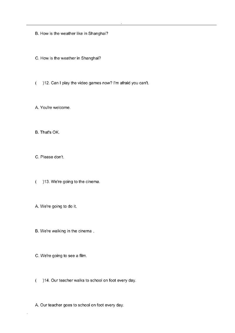 北京市重点中学小升初英语考试模拟试题及答案_北京小升初全套文件_英语