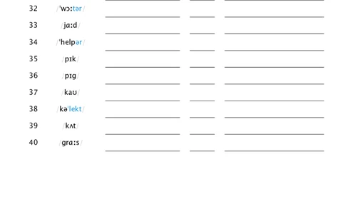 Unit2音标默单词_小学教辅2026新版+暑假衔接_《小学英语单词默写表》_外研版（三起）_3-6年级上册_2025秋四年级上册新教材单词默写_Unit2
