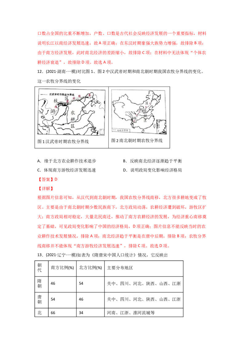 易错点06古代中国的经济-备战2022年高考历史考试易错题_07高考历史_2024年新高考资料_1.2024一轮复习_赠备战2022年高考历史考试易错题