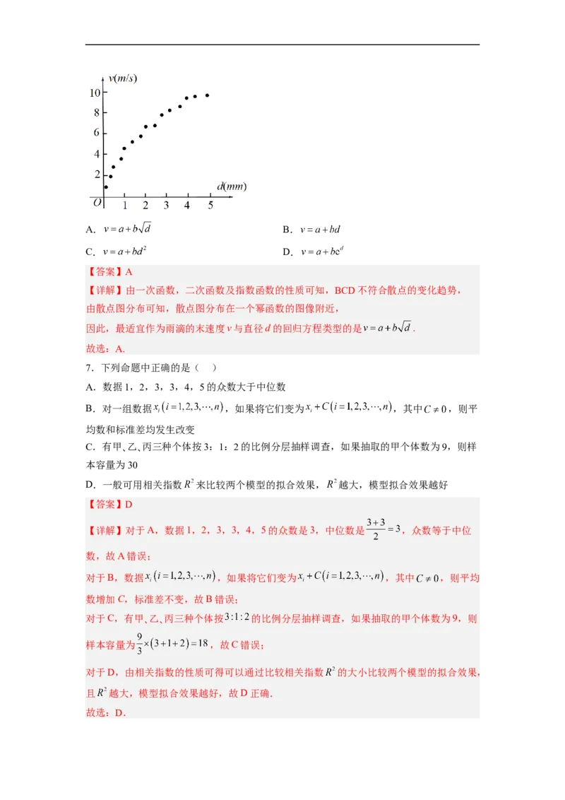易错点13统计（解析版）_02高考数学_通用版（老高考）复习资料_2023年复习资料_专项复习_备战2023年高考数学考试易错题（全国通用）