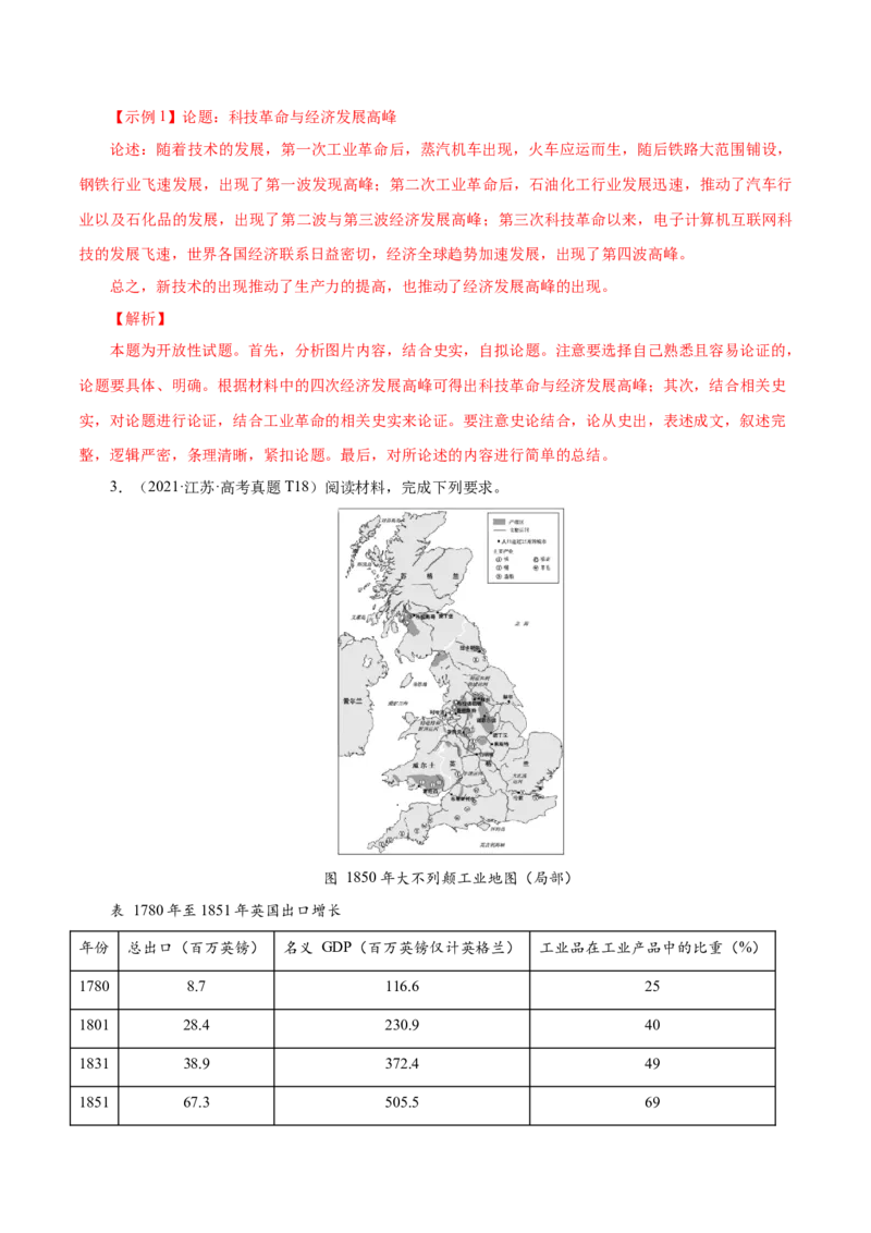押江苏卷第19题小论文题型（解析版）_07高考历史_2024年新高考资料_52024三轮冲刺_备战2024年高考历史临考题号押题（江苏专用）323111722