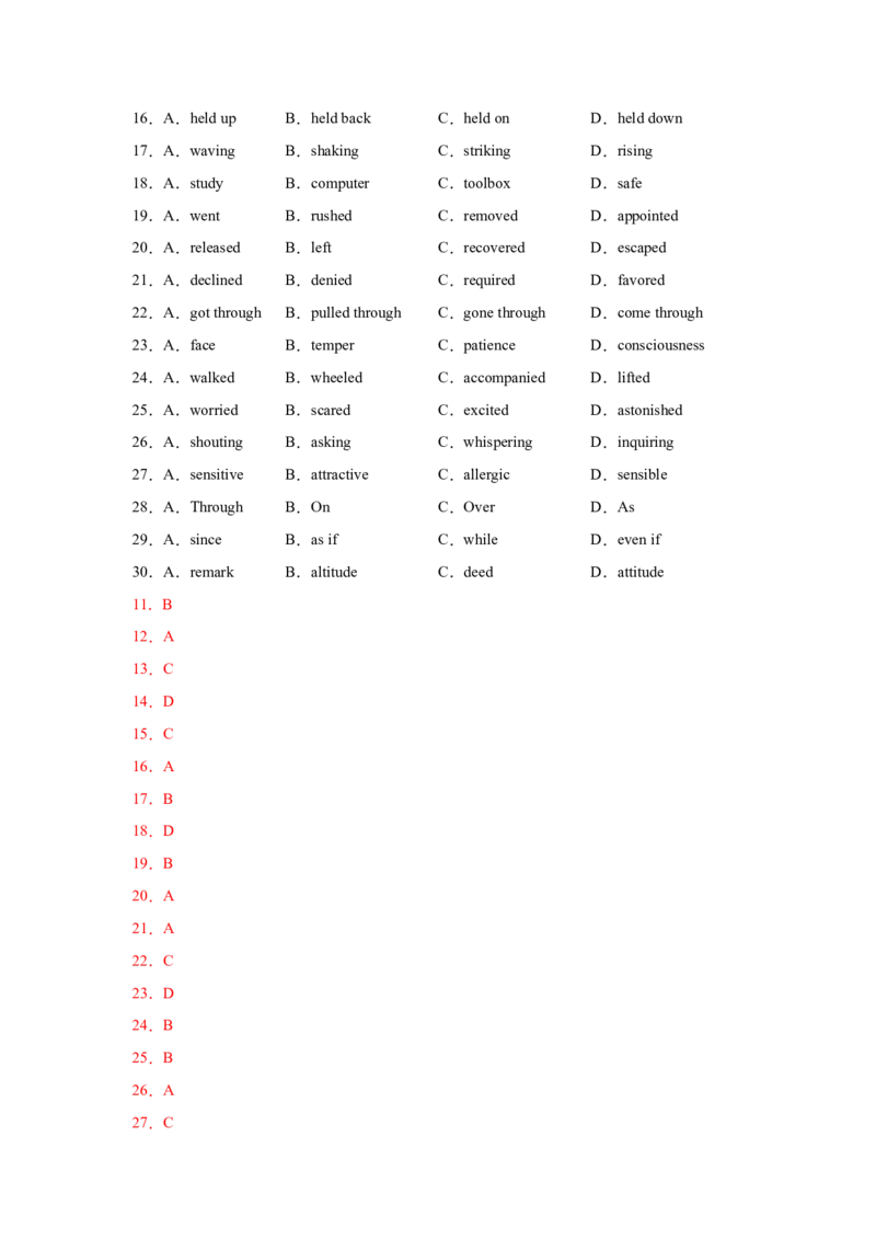 名校模拟练03完形填空-记叙文-2023年高考英语热点&bull;重点&bull;难点专练（教师版）（全国通用）_03高考英语_通用版（老高考）复习资料_2023年复习资料_专项复习