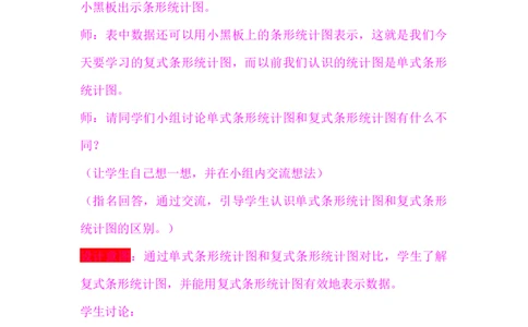7.1读图、识图_小学1-6年级常用的上册资源汇总_四年级上册资料(1)_4年级下册教学资源包教案+学案_第七单元复式条形统计图（教案+学案）_教案