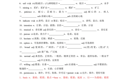 必修三Unit5TheValueofMoney核心单词+重点句型筑基讲义（解析版)_03高考英语_2025年新高考资料_一轮复习_2025年新高考英语一轮总复习筑基培优方案