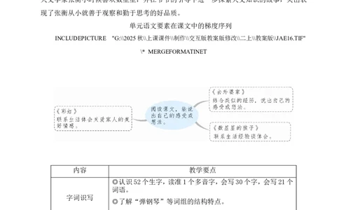 4彩虹教案_25秋1-6年级语文上册课件教案_25秋统编版语文二年级上册_统编版语文二年级上册教学资源包（25秋状元大课堂）_2.2语上教案_3.第三单元