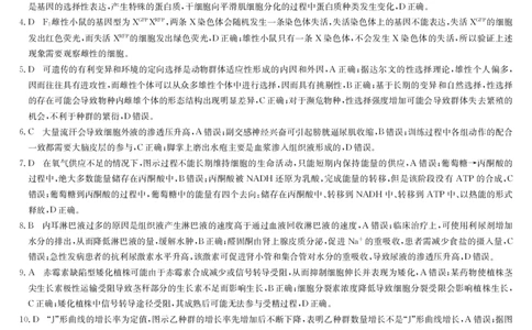生物答案-十堰市高三元月调研考_全国高考模拟卷_2026年2月_2602032026届湖北省十堰市高三年级元月调研考试一模测试_2026届湖北省十堰市高三年级元月调研考试一模测试生物试题