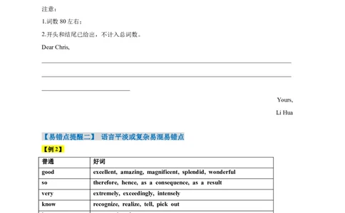 易错点26应用文写作（4大陷阱）-备战2024年高考英语考试易错题（原卷版）_03高考英语_新高考复习资料_2024年新高考资料_专项复习资料