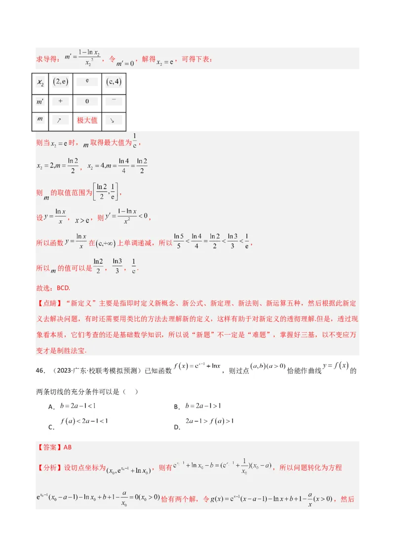 冲刺2024年高考&mdash;&mdash;专题六函数与导函数多选题专练六十题（解析版）_02高考数学_2024年新高考资料_3.2024专项复习_满分冲刺2024年高考数学多选题分类必刷题（新高考专用）