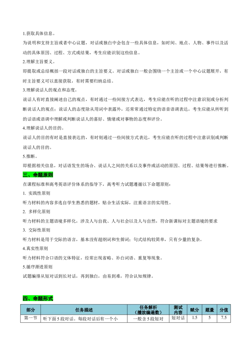 听力专题高考英语听力满分对策（讲义）解析版_2025年新高考资料_二轮复习_01高考语文等多个文件_上好课2025年高考英语二轮复习讲练测（新高考通用）_第八部分听力