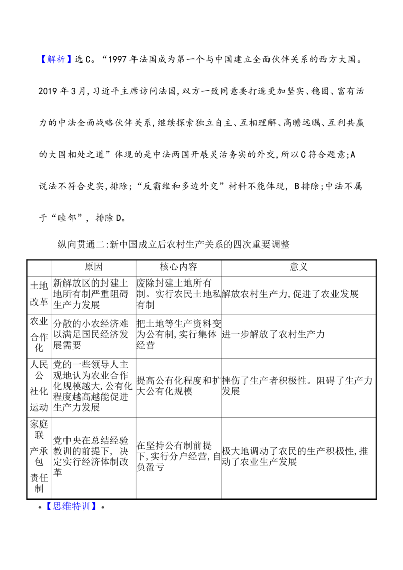 单元整合_07高考历史_新高考复习资料_2022年新高考复习资料_2022届一轮复习讲练结合7.11更新_系列1_第十单元改革开放与社会主义现代化建设新时期