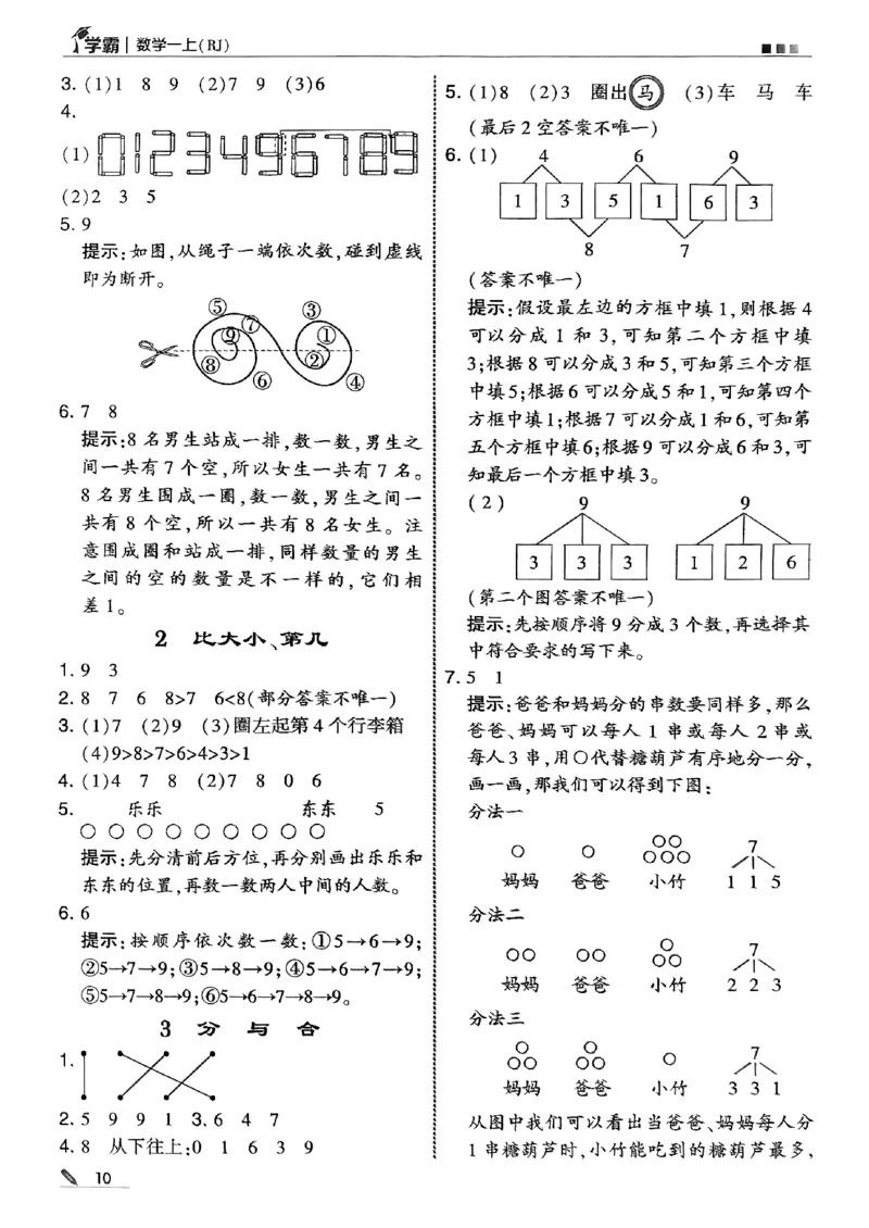 一上答案解析数学人教_25秋上册语数英《五星学霸》各版本🈴集_🔰25秋上册语数英《五星学霸》各版本🈴集。已分享_25秋《五星学霸》数学人教1-6上。已核对_25秋《5星学霸》人教数学1上~