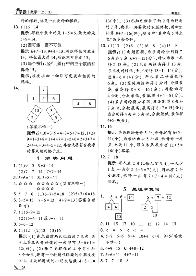 一上答案解析数学人教_25秋上册语数英《五星学霸》各版本🈴集_🔰25秋上册语数英《五星学霸》各版本🈴集。已分享_25秋《五星学霸》数学人教1-6上。已核对_25秋《5星学霸》人教数学1上~