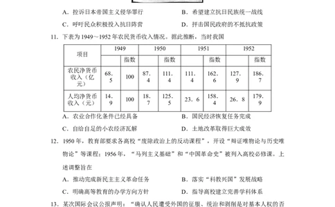 山东省潍坊市2022-2023学年高三上学期10月份过程性检测历史试题_07高考历史_历史高考模拟题_新高考_2023年